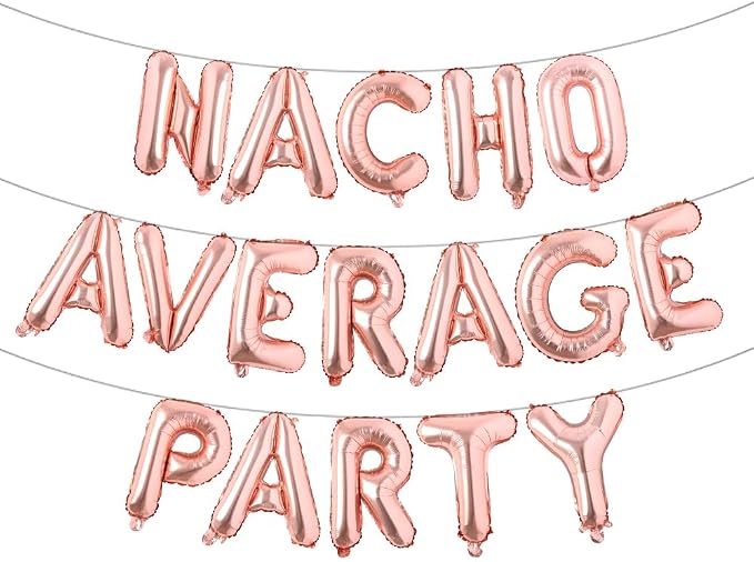 Nacho Average Party Decoration Nacho Average Party Balloons Banner Fiesta Taco by RUIANSI