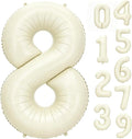 40 Inch Beige Number 8 Foil Balloon by Unknown