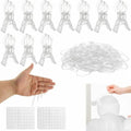10 Pack Balloon Arch Clips, 3.5" Plastic Transparent Backdrop Clamps | 300 Pcs by Unknown