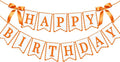 Bow Happy Birthday Banner for Bow Birthday Decorations Pink Bows Garland for by JOTTING