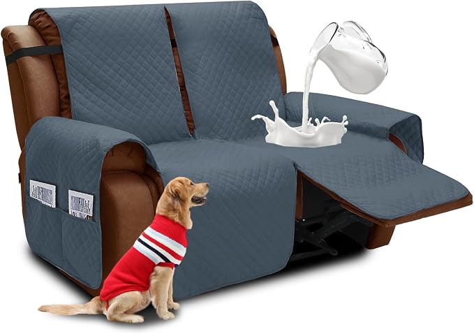 XINEAGE Water Resistant Recliner Cover, 2 Seat Loveseat Covers by XINEAGE