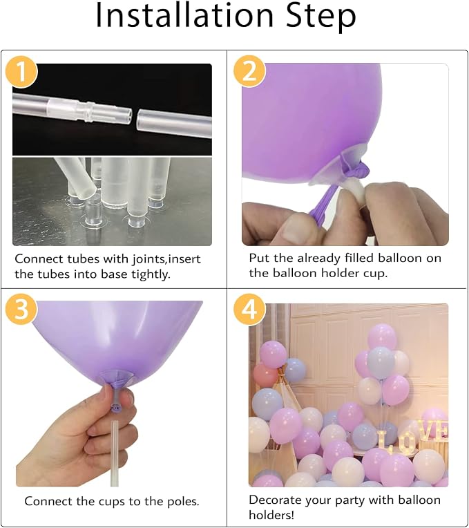 10 Sets of Balloon Stands for Table Balloon Stand Allowing Balloons To Float - Image 9