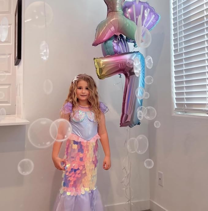 Decor365 Under the Sea Party Decorations White Bubble Garlands Little Mermaid - Image 3