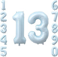 Baby Blue Number 13 Balloon 40 Inch, Foil Digits Milestone Party Supplies | by Unknown