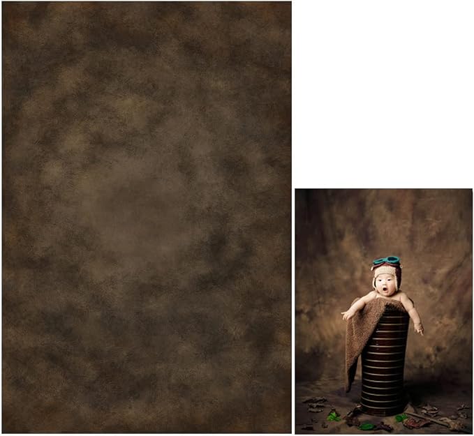 5x7ft Dark Brown Mottled Texture Photography Backdrop by HMTFOTO