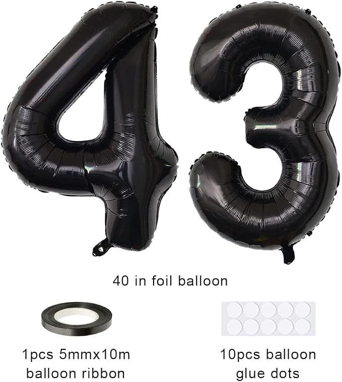 Xihuimay Number 43 Balloons - Image 2