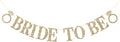 Pre-Strung Bride to Be Banner NO DIY Bride to Be Sign Gold Glitter Banner | by KINGLAKEGARDEN