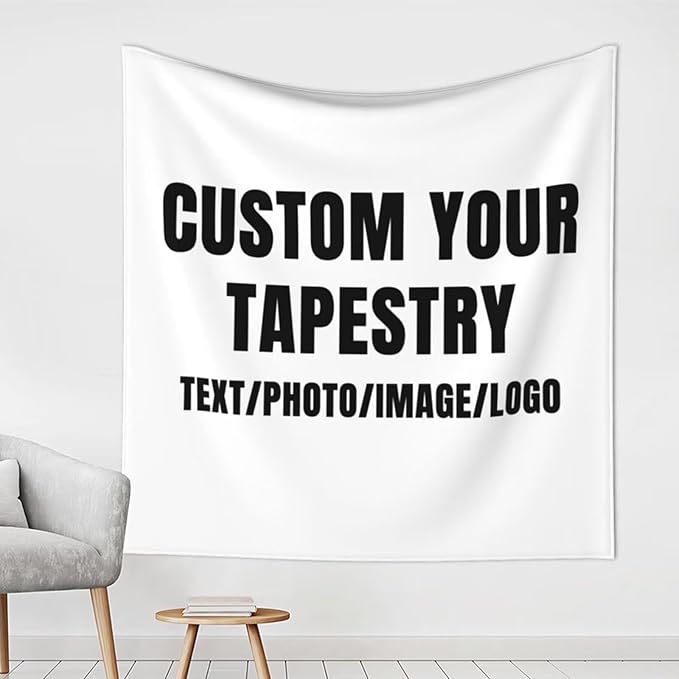 Personalized Tapestry Custom Tapestry Upload Images Banners and Signs Customize by Custom