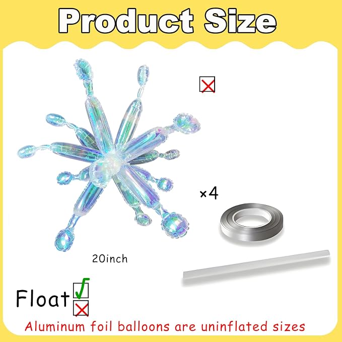 Iridescent Cone Spike Balloons Holographic Balloons Star Burst Sparkly Music - Image 2