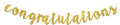 Gold Glitter Congratulations Banner by Talorine