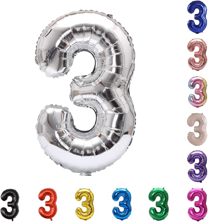 YPSelected 32 Inch Large Foil Helium Number Balloon Birthday Wedding Party 0-9 by YPSelected