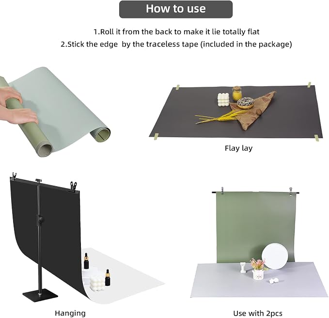 Yoocheese Photo Backdrop for Product Photography, 22x34 in Small Product - Image 5