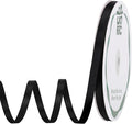 woric Double Faced 1/4 Inch 60 Yards Black Satin Ribbon Thin Ribbon | Soft Easy by woric