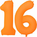 Orange Birthday Number 16 Balloon 40IN Fluorescent Orange 61 Balloon | by YOIOZAIZAI