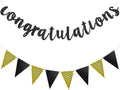 Boao Pre-Strung Congratulations Banner Sign Glitter Congratulation Banner 10 ft by Boao