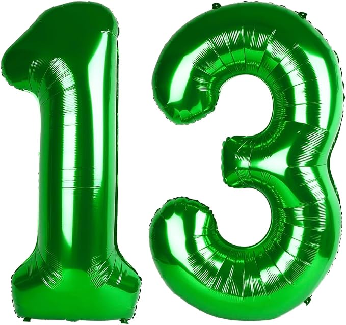 Numbers 12 Balloon 40Inch Dark Green Balloon by Argthjy
