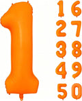 Fluorescent Orange Number Balloon 40 inch Giant Foil Helium Balloons Orange by Yeodong