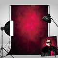 8X12ft Abstract Red Portrait Photography Backdrops by Haboke