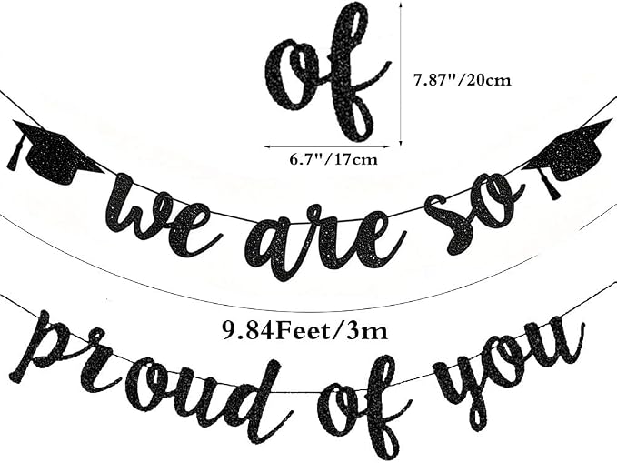 Black We are So Proud of You Banner - Image 3