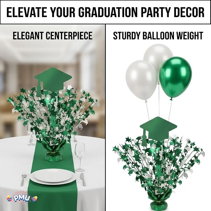 PMU Graduation Centerpieces for Table 2026, Grad Balloon Weight Centerpiece - Image 3