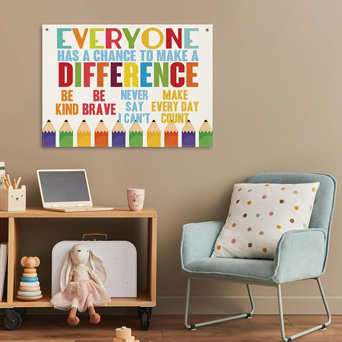 Inspirational Canvas Banner, Everyone Has A Chance to Make A Difference - Image 5