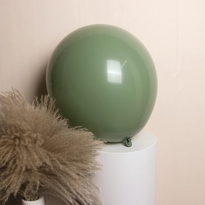 100pcs Sage Green Balloons 18 inch +12 inch +10 inch +5 inch Party Eucalyptus - Image 2