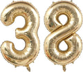 Light Gold 83 38 Balloon Numbers, 40 Inch Large 73th 37th Birthday Balloons by Unknown