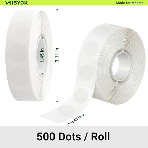 WISYOK 5000Pcs Clear Glue Points Dots, Double Sided | Adhesive Dots - Image 2