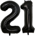 40inch Jumbo Black 21 Number Balloons by Unknown