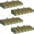 Boao 4 Pack Awning Decoration 3D Stripe Cardboard Farmers Market Awning Wall by Boao