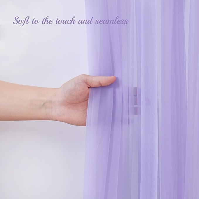 10x10ft Purple Tulle Backdrop Curtain - Image 5