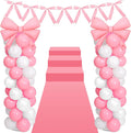 2 Sets Christmas Decor Bow Theme Balloon Column Stand Kit Decorations Bow by Charnoel