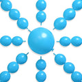 PartyWoo Light Blue Linking Balloons 100pcs 12 Inch Blue Link Balloons | by PartyWoo