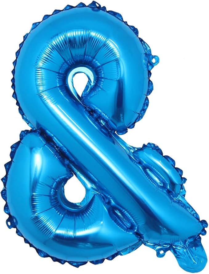 16" inch multicolor Alphabet Letter symbol & @ # Balloons Aluminum Hanging Foil by RUIANSI