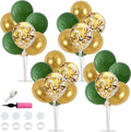 TONIFUL 4 Set Sage Green Gold Balloon Stand Balloon Centerpieces by TONIFUL