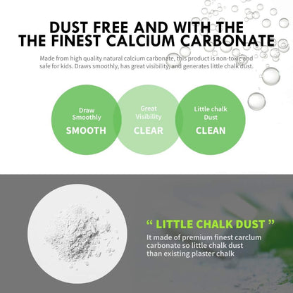 HAGOROMO Fulltouch Color Chalk 1 Box [72 Pcs/Yellow]