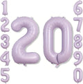 Cream Purple Number 20 Balloon 40 Inch, Foil Digits by Unknown