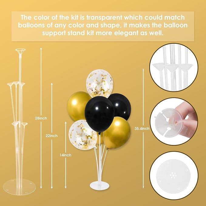 Voircoloria 6 Sets Balloon Stand Kits - Image 3
