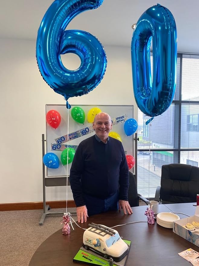 Navy Blue Number 13 Balloon 40 Inch - Image 3