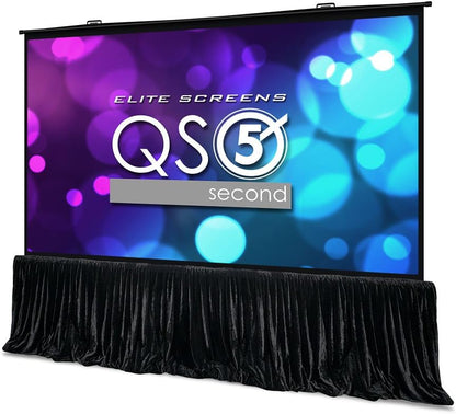 Elite Screens QuickStand 5-Second Series, 180-INCH 16:9, Manual Pull Up Projector Screen, Movie Home Theater 8K / 4K Ultra HD 3D Ready, QS180HD