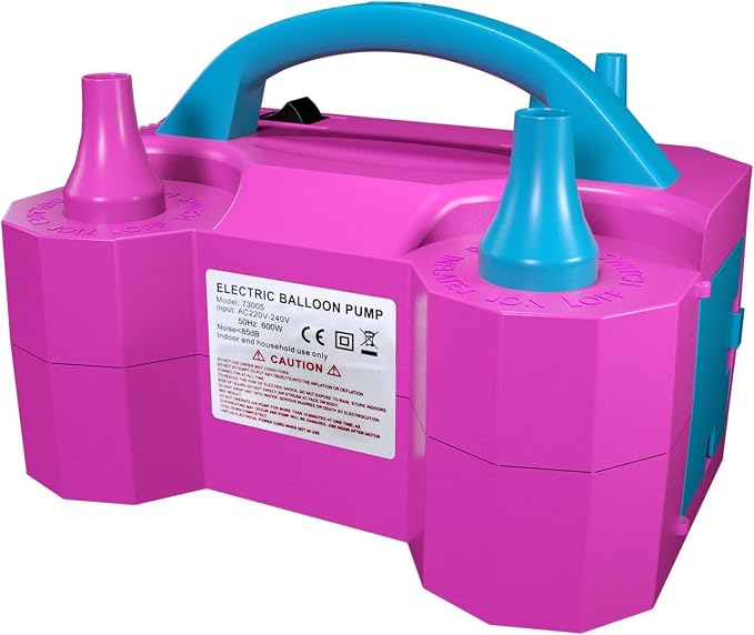 Electric Balloon Pump, Portable Electric Air Balloon Pump Dual Nozzle Air by Unknown