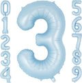 Light Blue Number 3 Balloon, 40 Inch Big Large Foil Number Balloons, Giant by AIQINHU