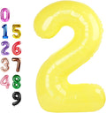 Number Balloons 2 Balloon 40 inch Yellow by Enyeopd