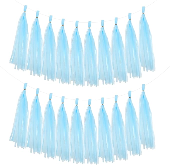 MECCANIXITY 20Pcs Tassel Garland Banner Tissue Paper by MECCANIXITY