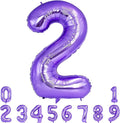 TONIFUL 40 Inch Purple Large Numbers Balloon 0-9 Birthday Party Decor, Foil by TONIFUL