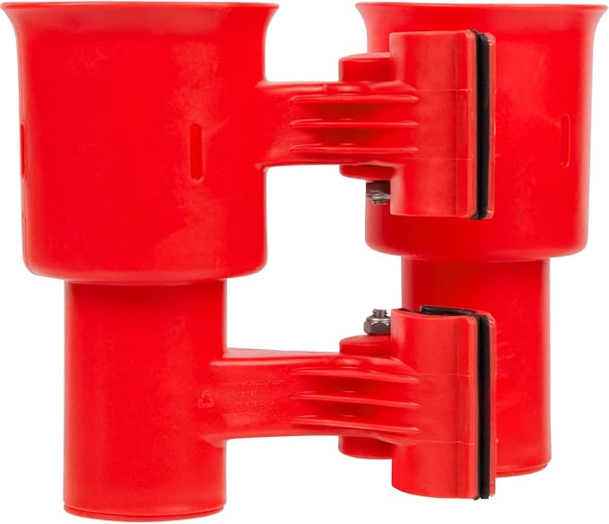 Patented Clamp On Boat Cup Holder |Multifunction Dual Drink Caddy - Image 2