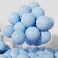 AULE 50Pcs Latex 12 Inch Macaron Blue Balloons | Helium Party Happy Birthday by AULE