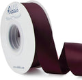 Ribbli Burgundy Double Faced Satin Ribbon, 1” x 25 Yards, Use by Ribbli