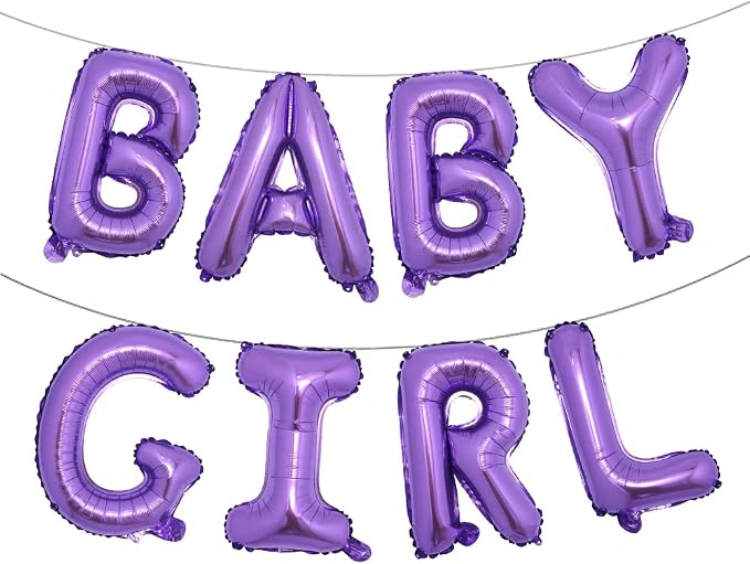 16 inch Baby Boy Girl Banner Foil Letter Balloons Garland by RUIANSI