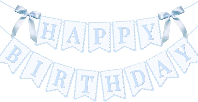 Bow Happy Birthday Banner for Bow Birthday Decorations Pink Bows Garland for by JOTTING